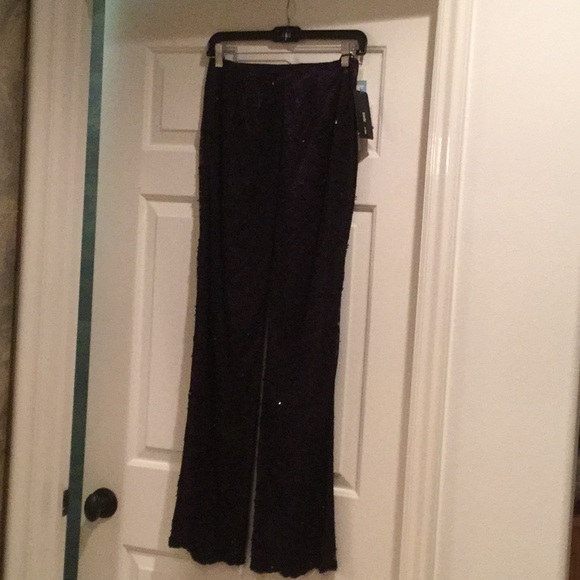 Rimini Pants - Rimini Black beaded lace pant